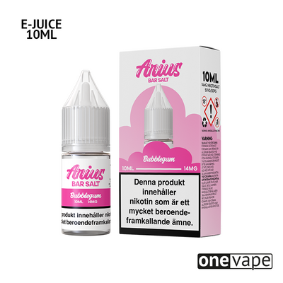 Arius Bar Salt - Bubblegum (10ml, Nic Salt)