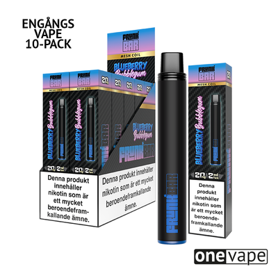 Frunk Bar Mesh Engångs Vape - Blueberry Bubblegum (10-Pack)