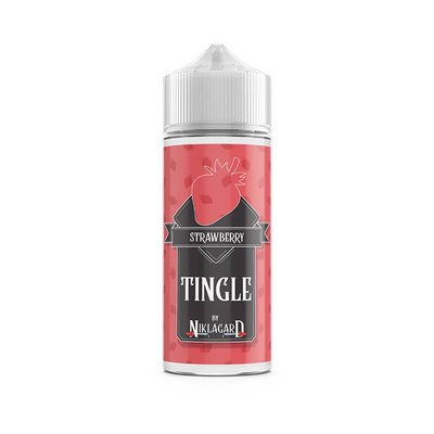 niklagard Strawberry Tingle originalflaska mot vit bakgrund