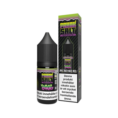 E-juice Frunk Bar Salt Yummy Gummy 14 mg 10 ml med flaska och kartong