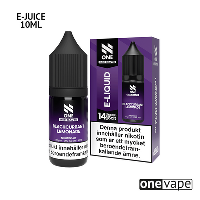 N One Salt - Blackcurrant Lemonade (10ml, Nic Salt)