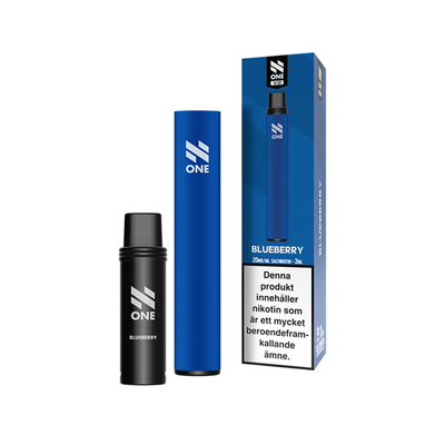 N One Mesh Pod Kit V2 Blå Blueberry med batteri, pod och förpackning