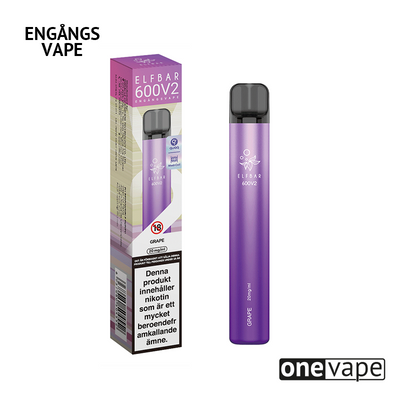 Elfbar V2 Mesh Engångs Vape - Grape