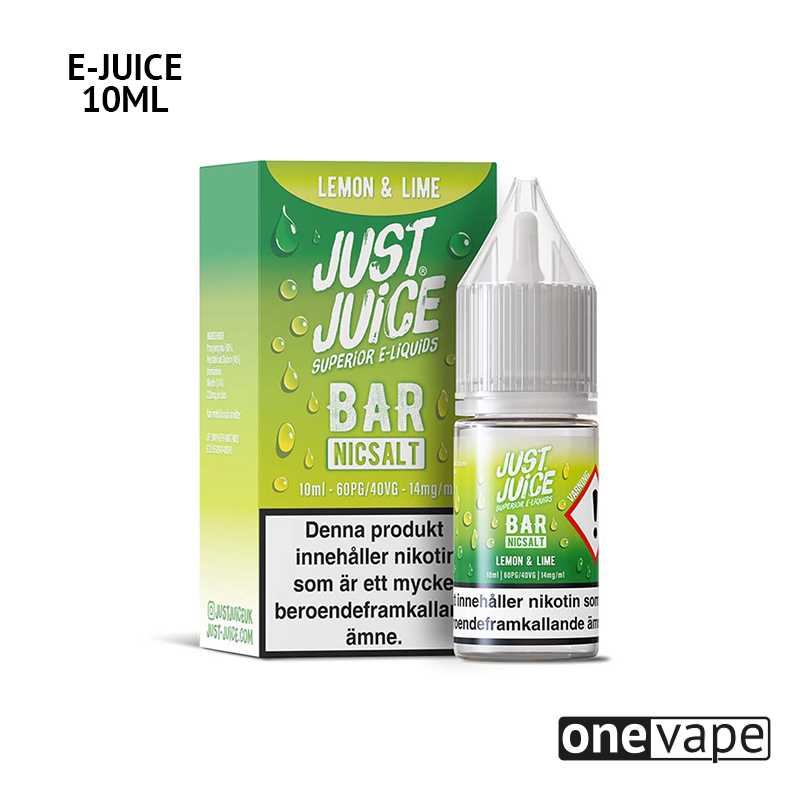 Just Juice Bar - Lemon & Lime (10ml, Nic Salt)