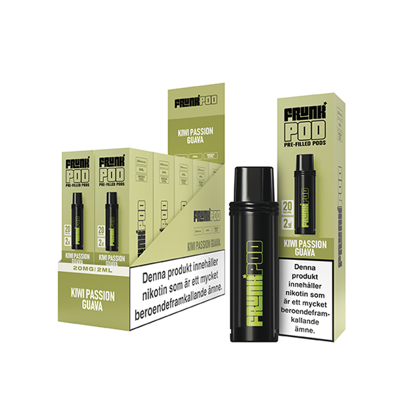 Frunk Pod - Kiwi Passion Guava (10-Pack) med tio förfyllda pods