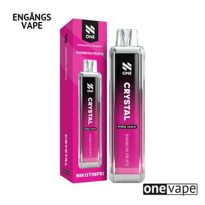 N One Crystal ZERO Engångs Vape - Rainbow Fruits