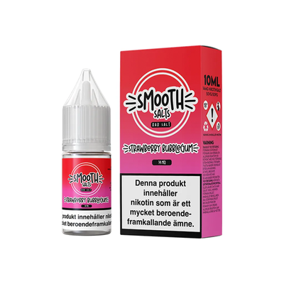 Smooth Salts Strawberry Bubblegum Flaska bredvid originalförpackning