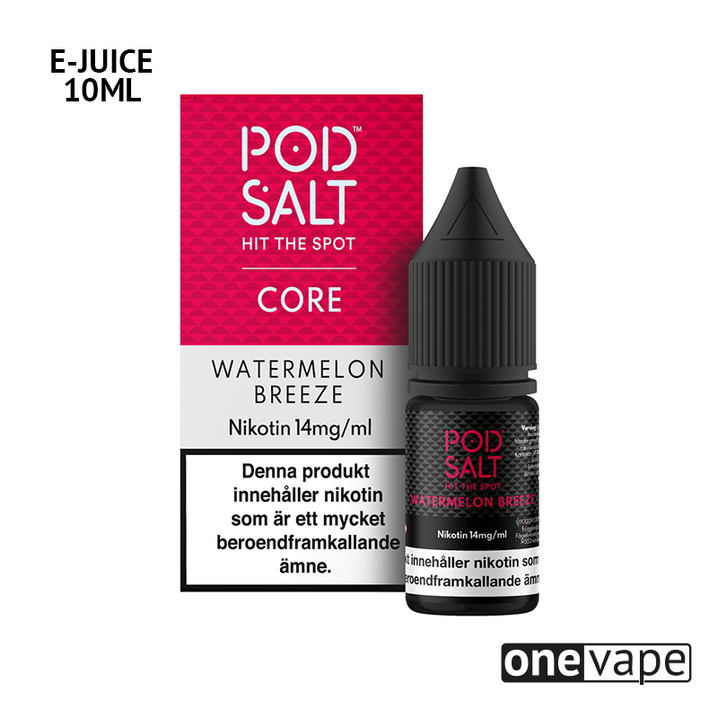 Pod Salt - Watermelon Breeze (10ml, Nic Salt)