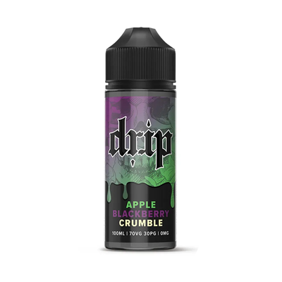 Drip Apple Blackberry Crumble orginalflaska mot vit bakgrund