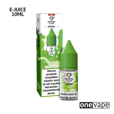 Crystal Clear - Kiwi Passionfruit Guava (10ml, Nic Salt)