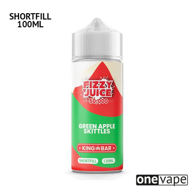 Fizzy King Bar - Green Apple Skittles (100ml Shortfill)