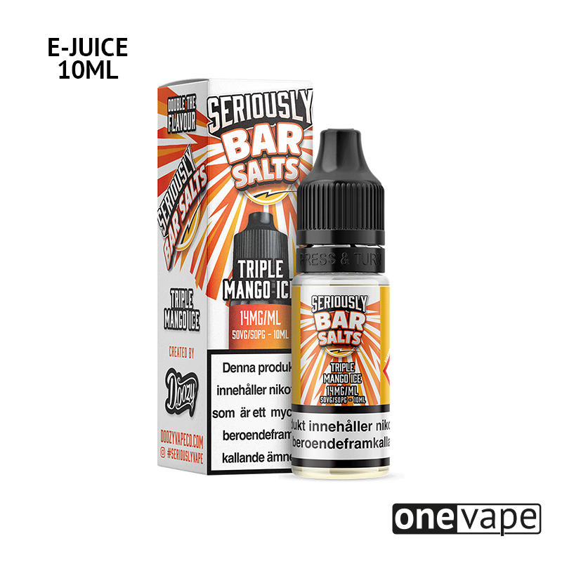 Seriously Bar Salts - Triple Mango (10ml, Nic Salt)