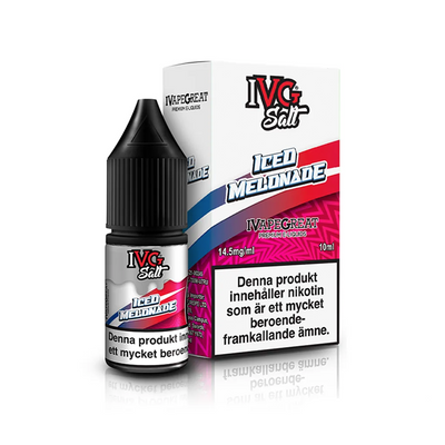 IVG Salts Iced Melonade flaska bredvid originalförpackning