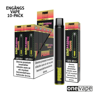 Frunk Bar Mesh Engångs Vape - Kiwi Passion Guava (10-Pack)