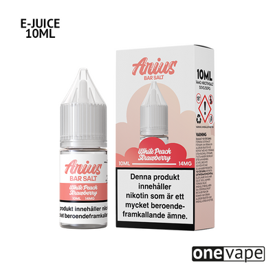 Arius Bar Salt - White Peach Strawberry (10ml, Nic Salt)