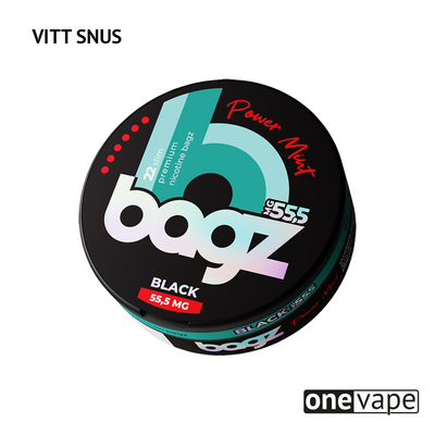 Bagz - Power Mint Black (Vitt Snus)