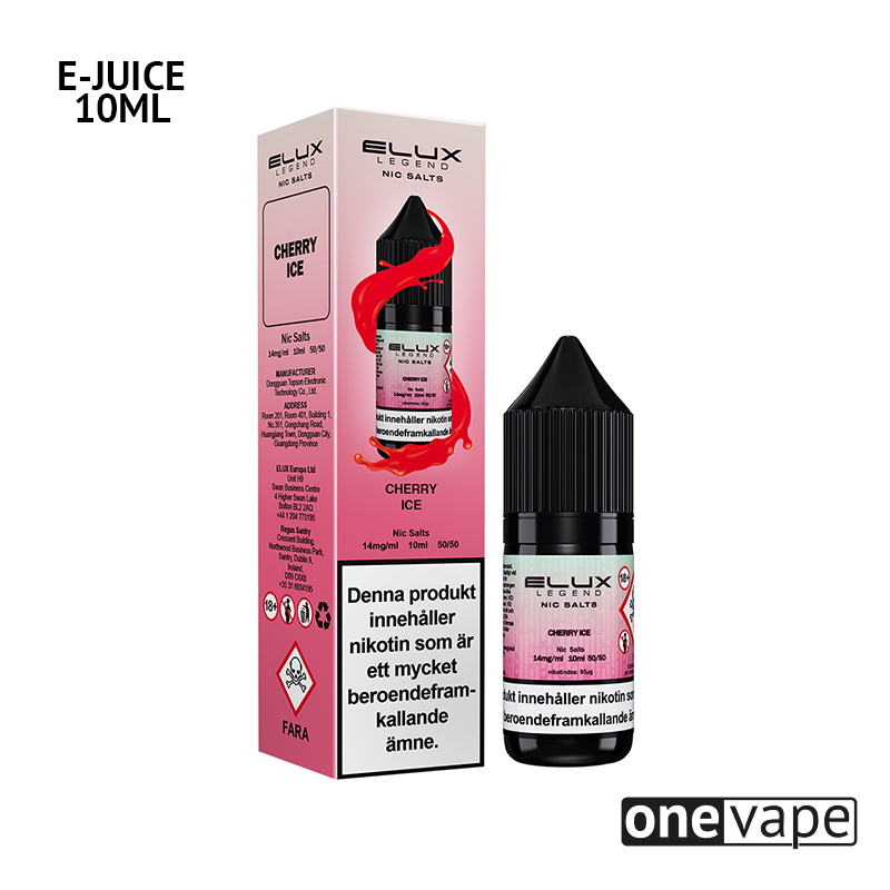 Elux Legends - Cherry Ice (10ml, Nic Salt)