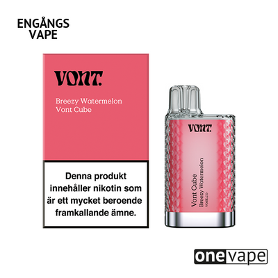 Vont Cube Engångs Vape - Breezy Watermelon