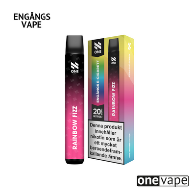N One Engångs Vape - Rainbow Fizz
