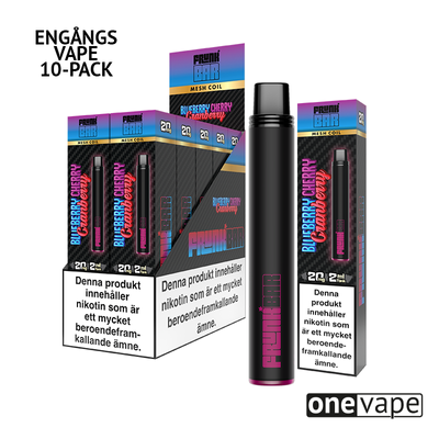 Frunk Bar Mesh Engångs Vape - Blueberry Cherry Cranberry (10-Pack)