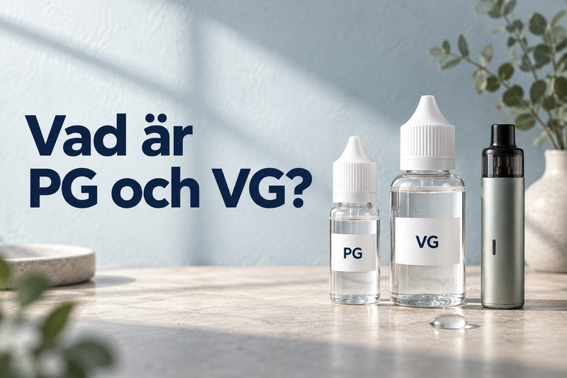 Vad är PG och VG i e-juice?