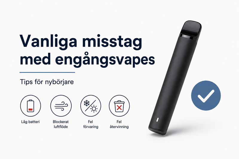 Vanliga misstag med engångsvapes