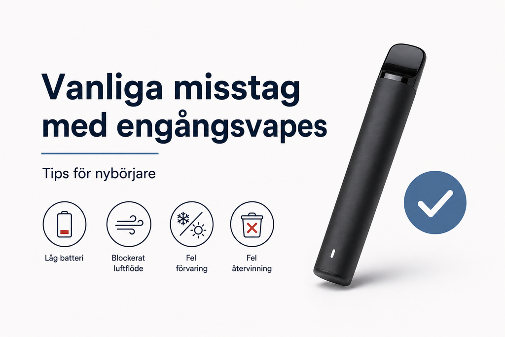 Vanliga misstag med engångsvapes