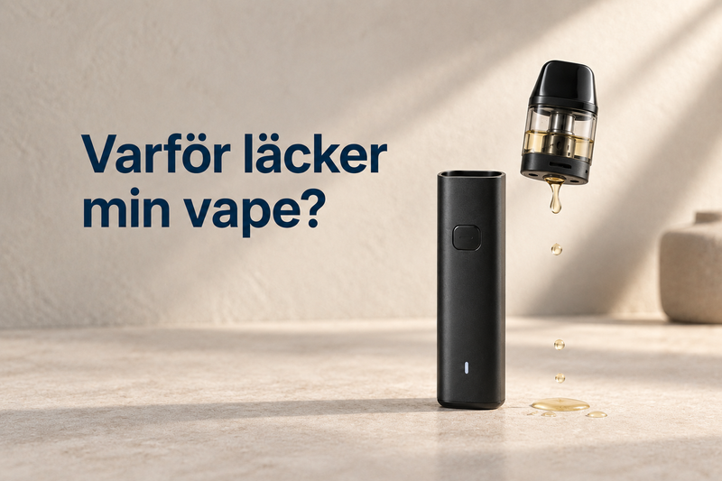 Varför läcker min vape? Vanliga orsaker och lösningar