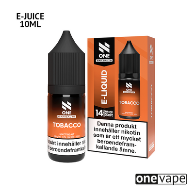 N One Salt - Tobacco (10ml, Nic Salt)