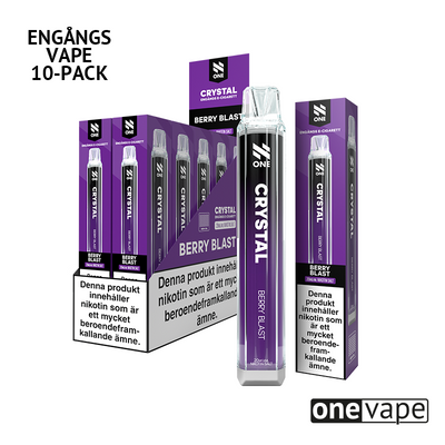 N One Crystal Mesh Engångs Vape - Berry Blast (10-pack)