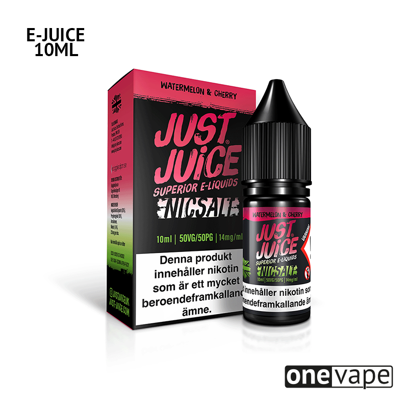 Just Juice - Watermelon Cherry (10ml, Nic Salt)