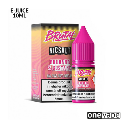 Just Juice Brutal - Rhubarb & Custard (10ml, Nic Salt)