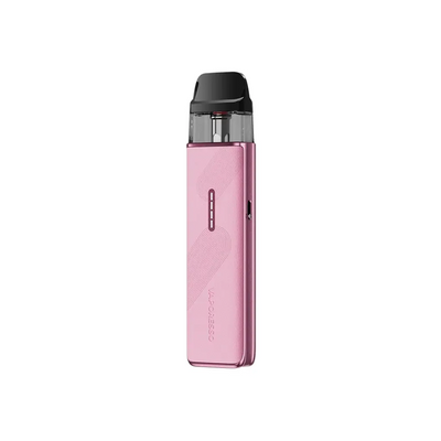 Vaporesso XROS 5 MINI i färgen Retro Pink – kompakt e-cigarett med transparent pod och stilren design i rosa utförande