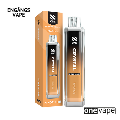 N One Crystal ZERO Engångs Vape - Peach Ice