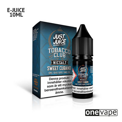 Just Juice Tobacco Club - Sweet Cubano (10ml, Nic Salt)