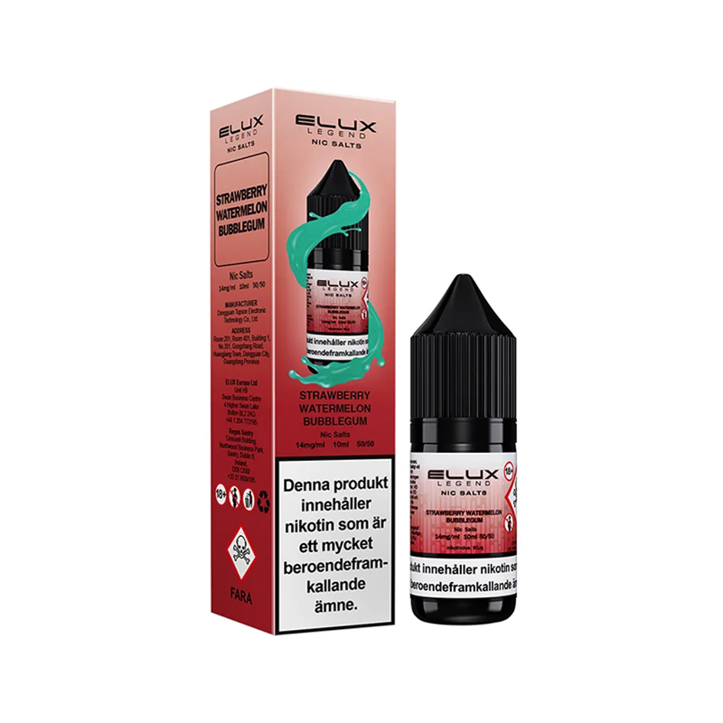 Elux Legends - Strawberry Watermelon Bubblegum (10ml, Nic Salt)