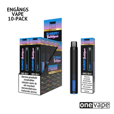 Frunk Bar Mesh Engångs Vape - Blueberry Bubblegum (10-Pack)