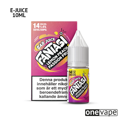 Fantasi Bar Salt - Lemon Peach Passion Fruit (10ml, Nic Salt)
