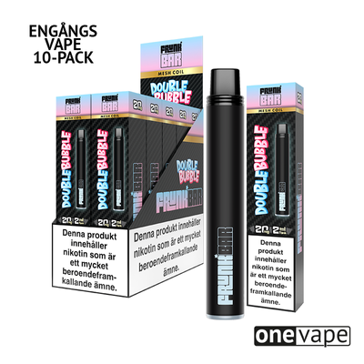 Frunk Bar Mesh Engångs Vape - Double Bubble (10-Pack)
