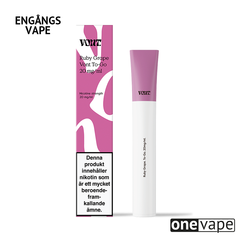 Vont To-Go Engångs Vape - Ruby Grape