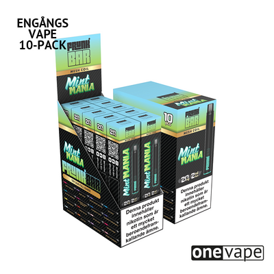 Frunk Bar Mesh Engångs Vape - Mint Mania (10-Pack)