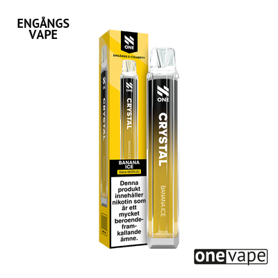 N One Crystal Mesh Engångs Vape - Banana Ice