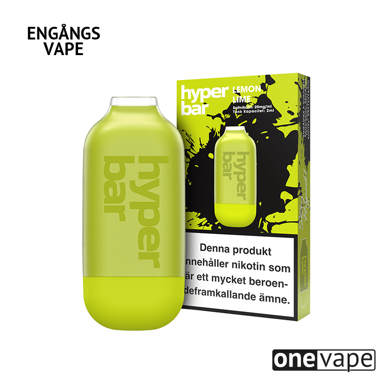 Hyper Bar Mesh Engångs Vape - Lemon Lime