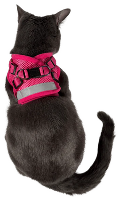 Travelcat kattsele med koppel Rosa