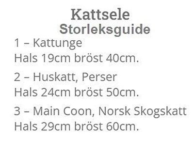 Sele Gustaf & Evita Katt svart