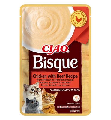 Churu Bisque med kyckling och oxkött