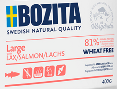 Bozita Large Wheat Free Salmon 400 g