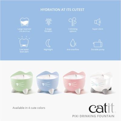 Vattenfontän CatIt Pixi rostfri