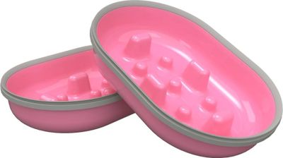 Slowfeedskål rosa till Surefeed