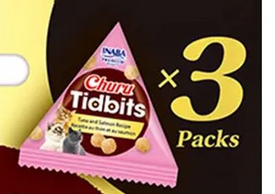 Churu Tidbits Tuna Salmon 3 st